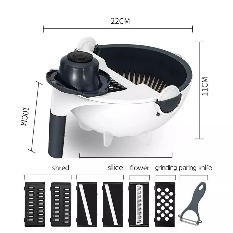 9-in-1 Wet Basket Veg Cutter