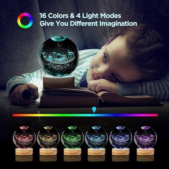 3D Galaxy Crystal Lamp Ball