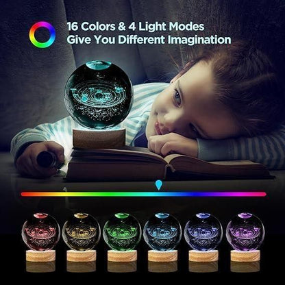3D Galaxy Crystal Lamp Ball