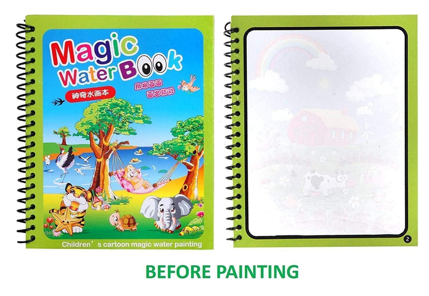 Reusable Magic Water Painting Book for Kids