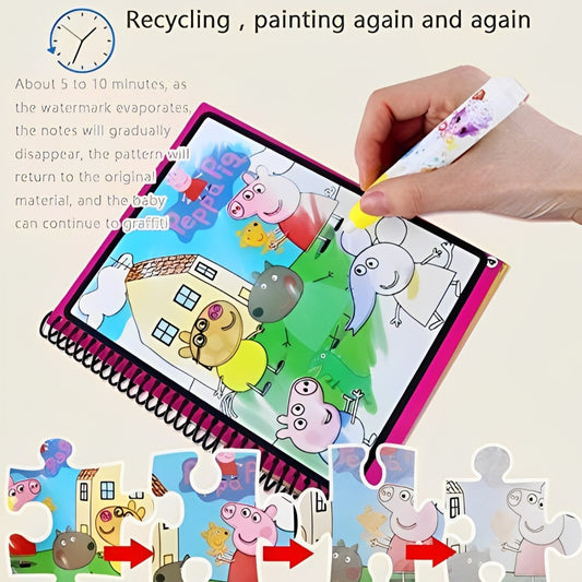 Reusable Magic Water Painting Book for Kids