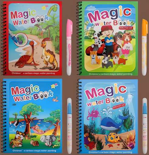 Reusable Magic Water Painting Book for Kids
