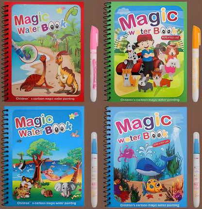 Reusable Magic Water Painting Book for Kids
