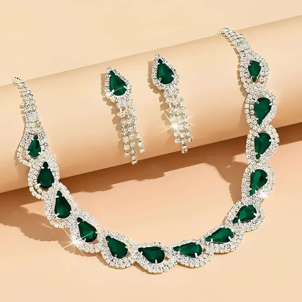 Midnight Teardrop Royal Jewelry Set